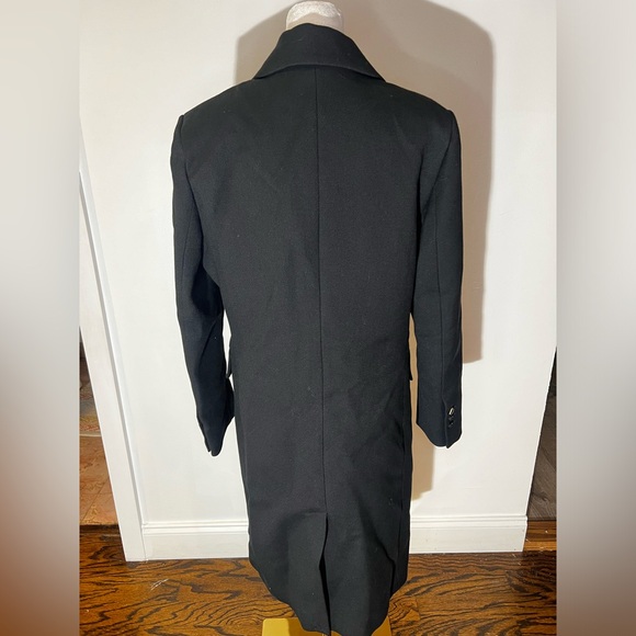 Emanuelle Satin Trim Double Breasted Coat - Picture 3 of 10
